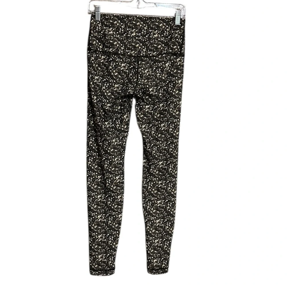 Lululemon Shine Tight Roll Down Shimmy Shimmer Leggings Size 4/6